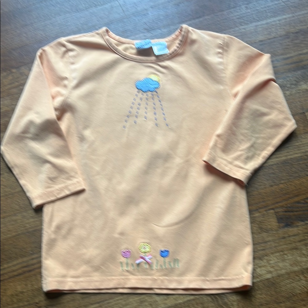 Talbots Peach Long Sleeve Shirt, 8